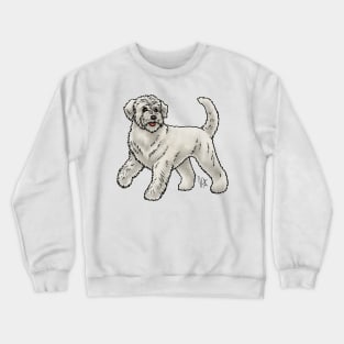 Dog - Soft-Coated Wheaten Terrier - Heavy White Crewneck Sweatshirt